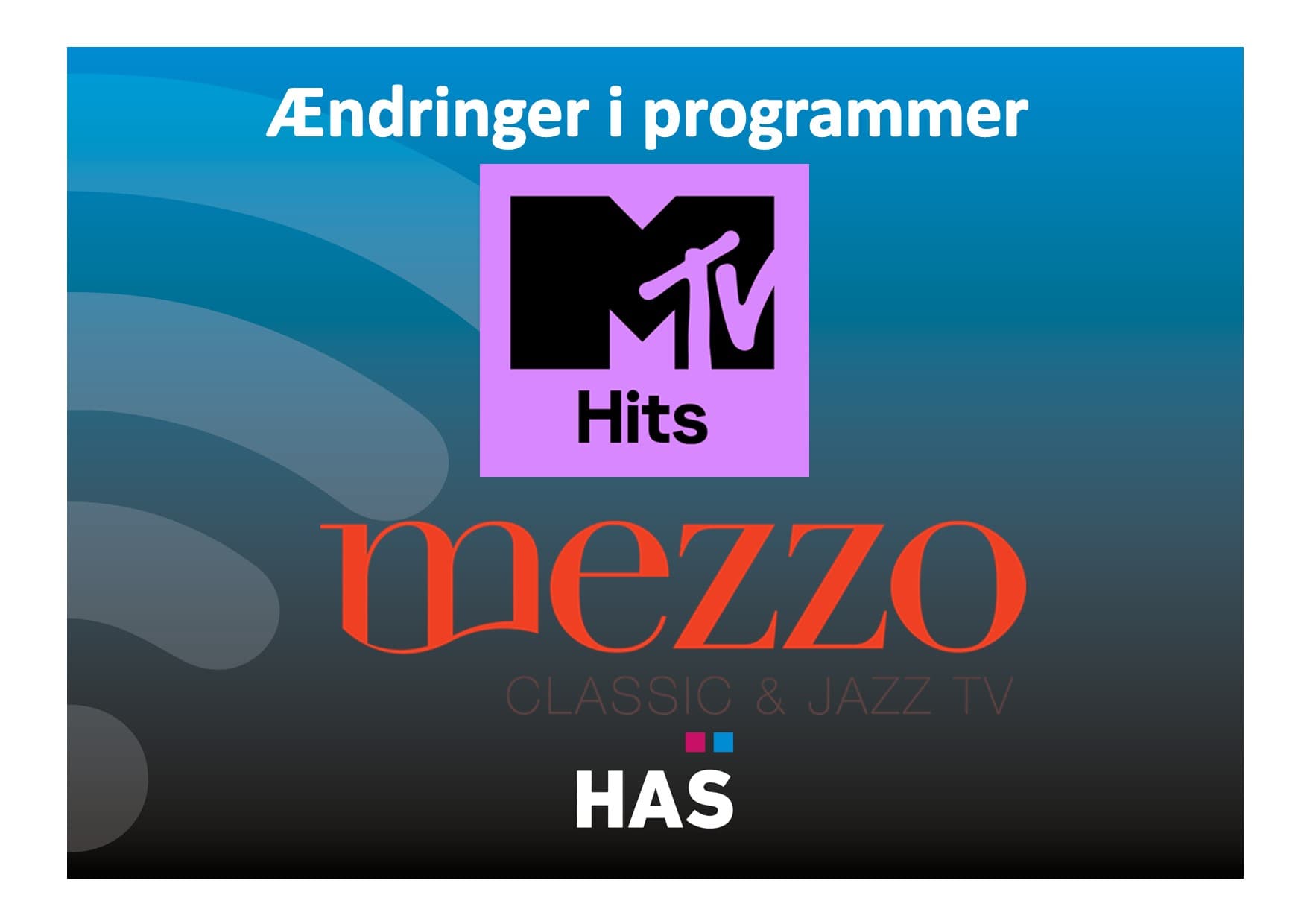 Ændringer i programmer pr. 20.03.24