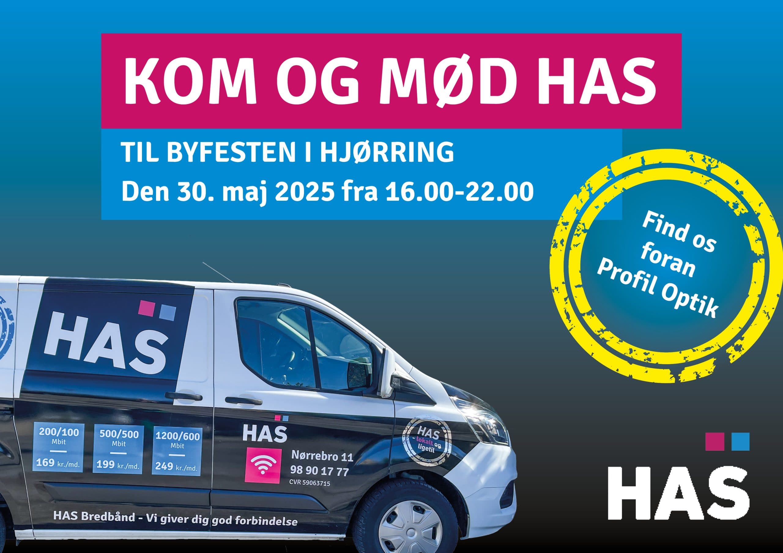 HAS deltager i Byfesten i Hjørring – fredag den 30. maj 2025